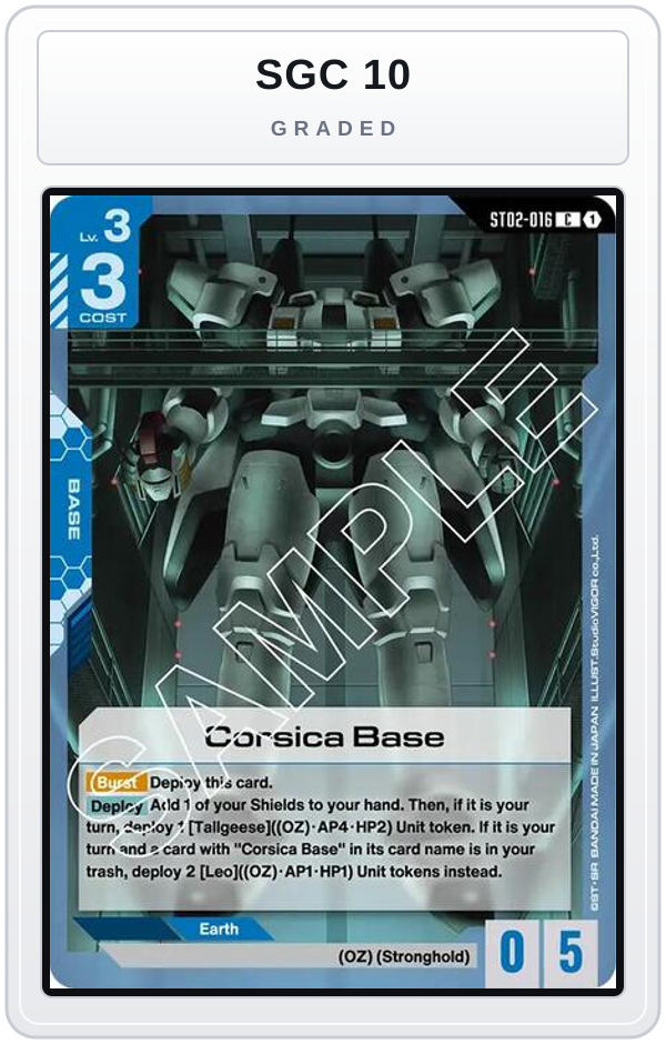 Graded - Corsica Base — SGC 10 graded overlay
