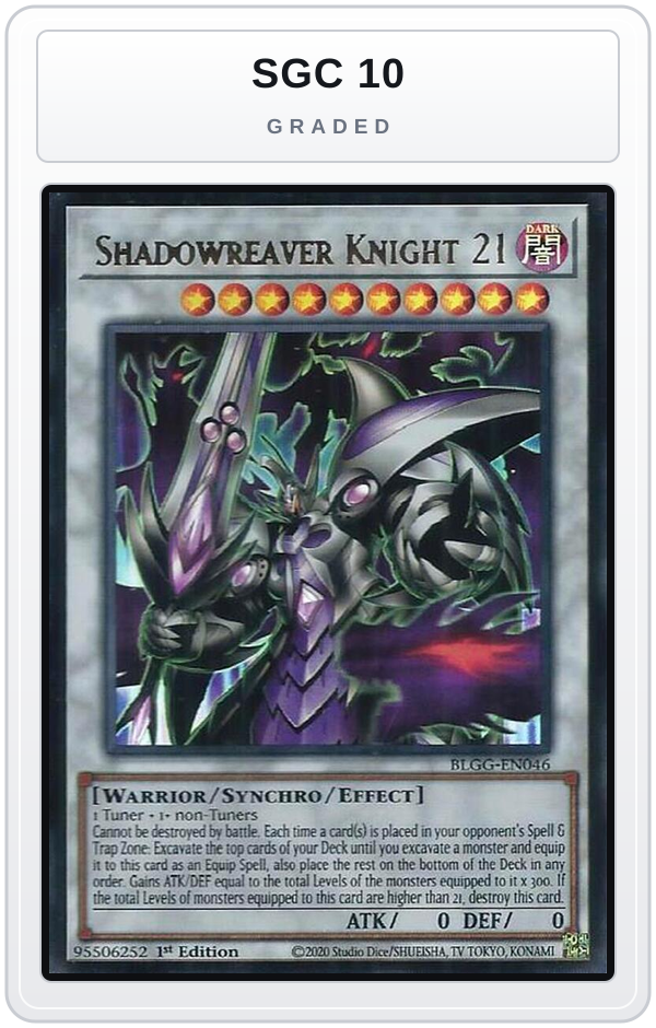 Graded - Shadowreaver Knight 21 — SGC 10 graded overlay