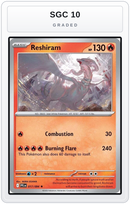 Graded - Reshiram — SGC 10 graded overlay