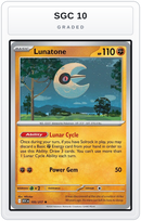 Graded - Lunatone — SGC 10 graded overlay