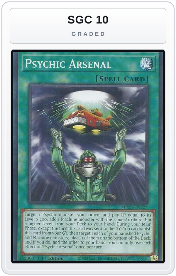 Graded - Psychic Arsenal — SGC 10 graded overlay