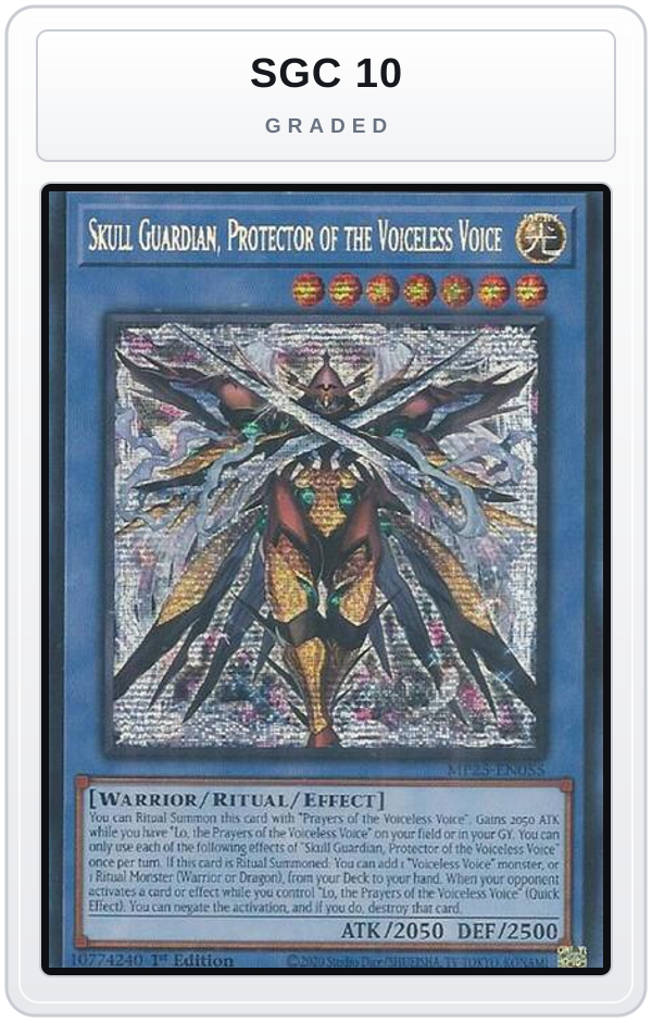 Graded - Skull Guardian, Protector of the Voiceless Voice — SGC 10 graded overlay