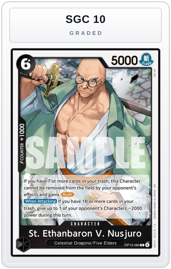 Graded - St. Ethanbaron V. Nusjuro — SGC 10 graded overlay