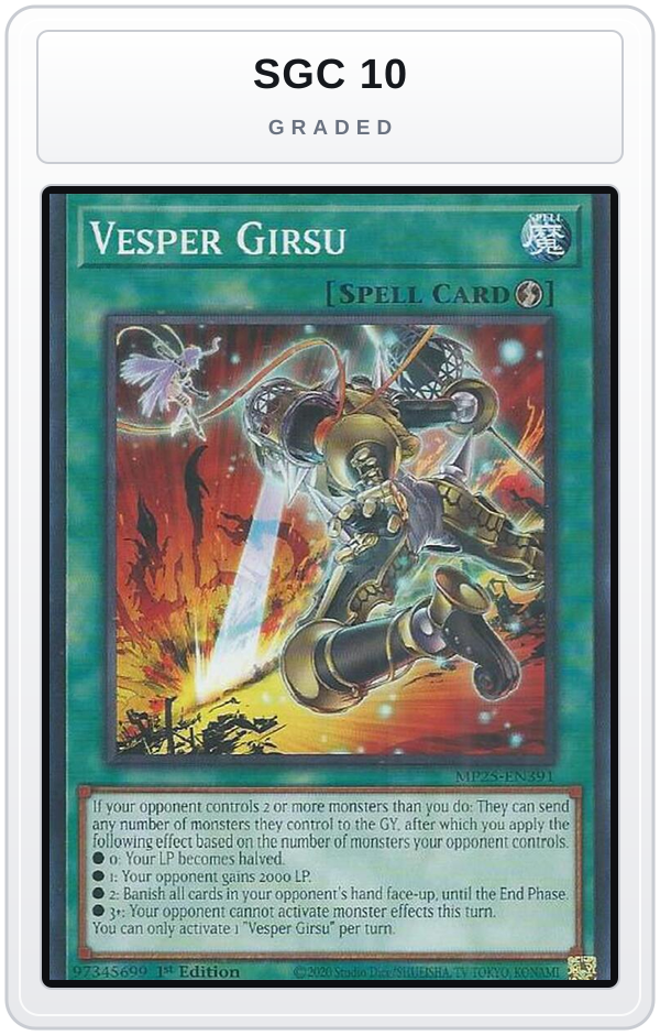 Graded - Vesper Girsu — SGC 10 graded overlay