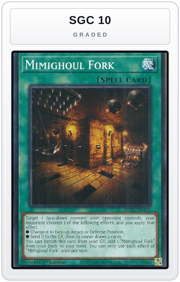 Graded - Mimighoul Fork — SGC 10 graded overlay