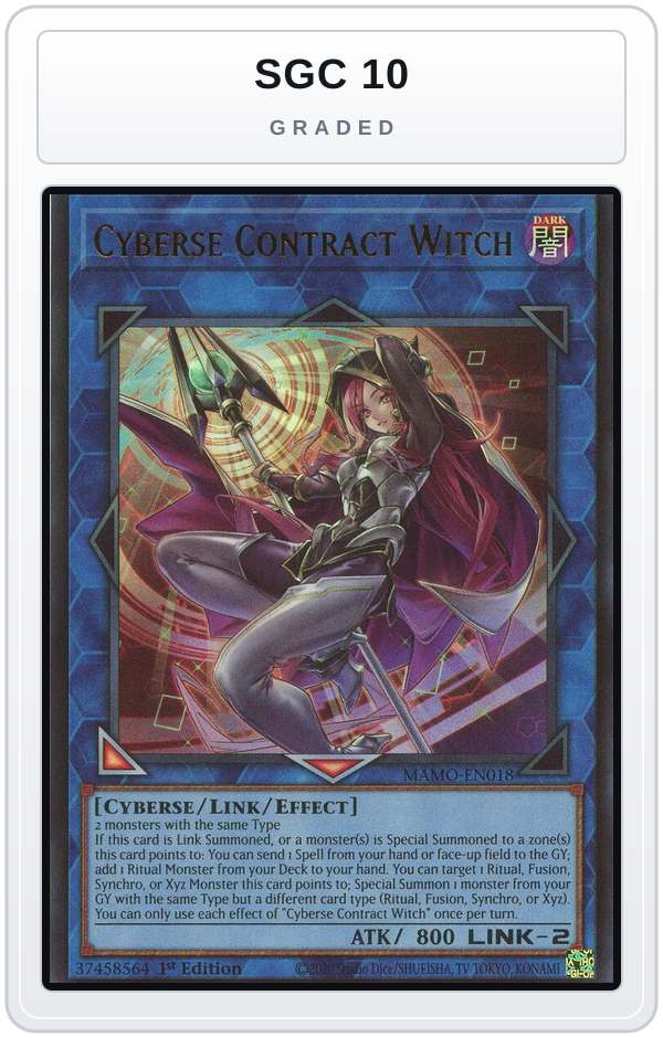 Graded - Cyberse Contract Witch — SGC 10 graded overlay