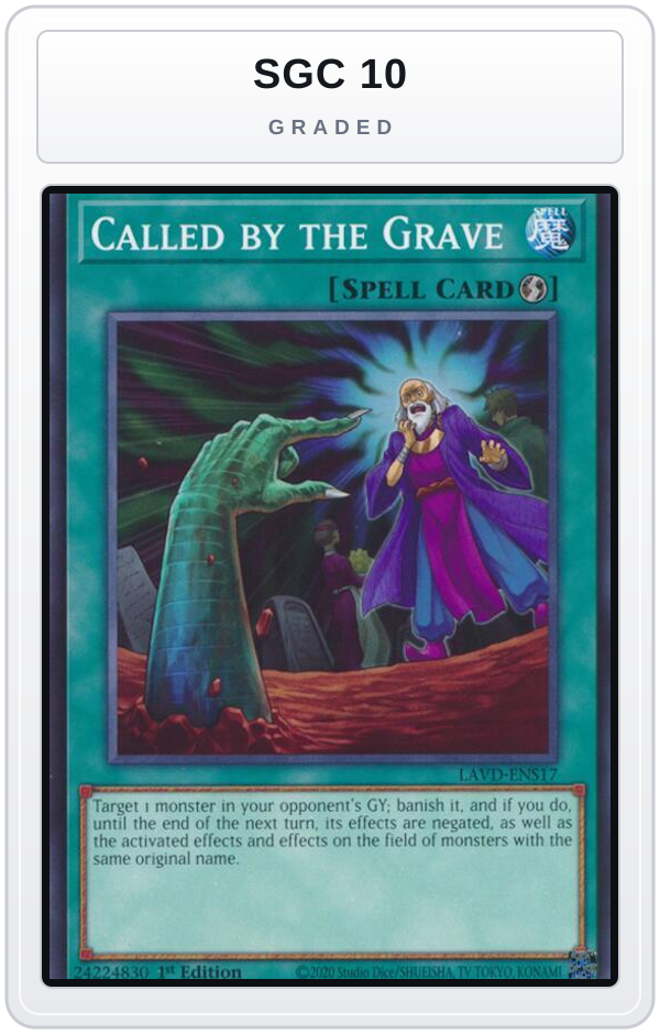 Graded - Called by the Grave (LAVD-ENS17) — SGC 10 graded overlay