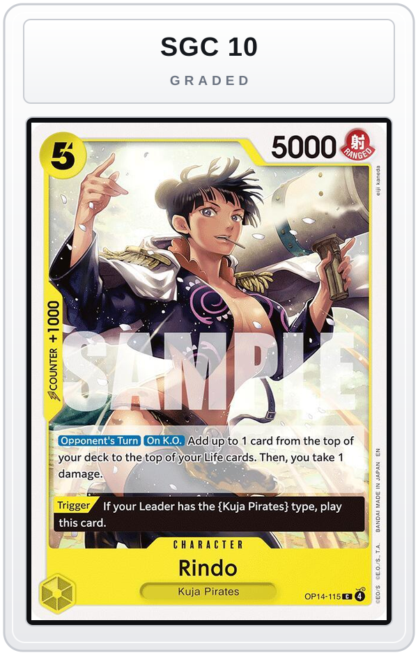 Graded - Rindo — SGC 10 graded overlay