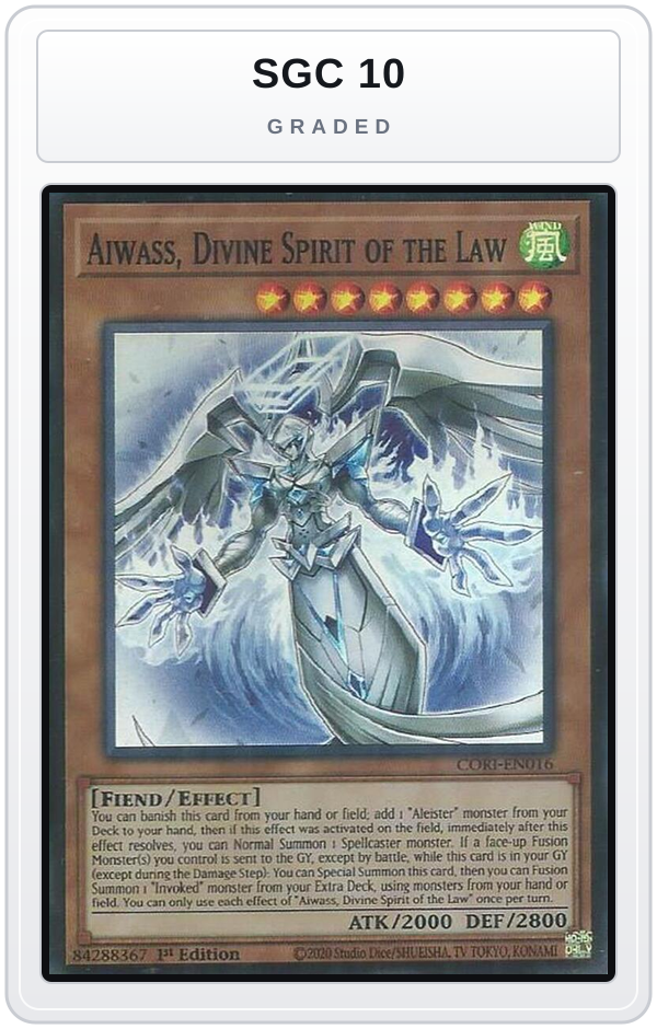 Graded - Aiwass, Divine Spirit of the Law — SGC 10 graded overlay