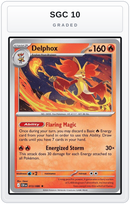 Graded - Delphox — SGC 10 graded overlay