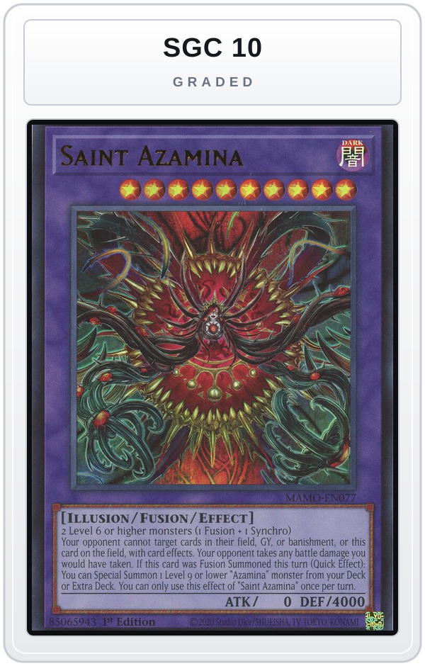 Graded - Saint Azamina — SGC 10 graded overlay