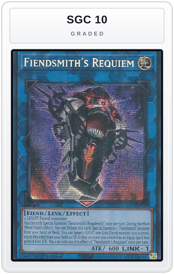 Graded - Fiendsmith's Requiem — SGC 10 graded overlay