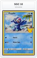 Graded - Popplio - 23/25 — SGC 10 graded overlay
