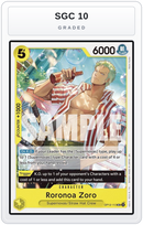 Graded - Roronoa Zoro (113) — SGC 10 graded overlay
