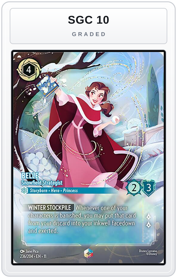 Graded - Belle - Snowfield Strategist (Enchanted) — SGC 10 graded overlay