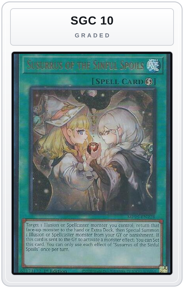Graded - Susurrus of the Sinful Spoils — SGC 10 graded overlay