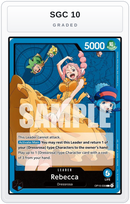 Graded - Rebecca (OP15-039) — SGC 10 graded overlay