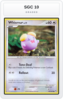 Graded - Whismur — SGC 10 graded overlay