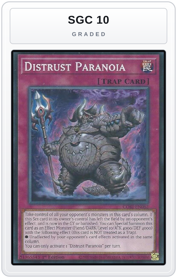 Graded - Distrust Paranoia — SGC 10 graded overlay