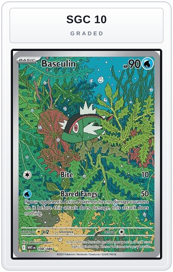 Graded - Basculin - 108/086 — SGC 10 graded overlay