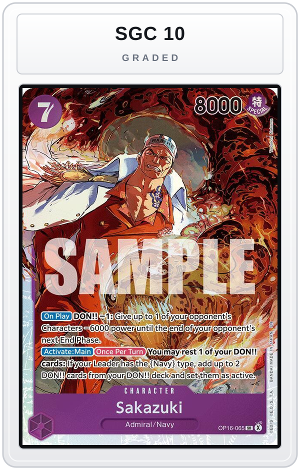 Graded - Sakazuki — SGC 10 graded overlay