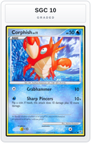Graded - Corphish — SGC 10 graded overlay