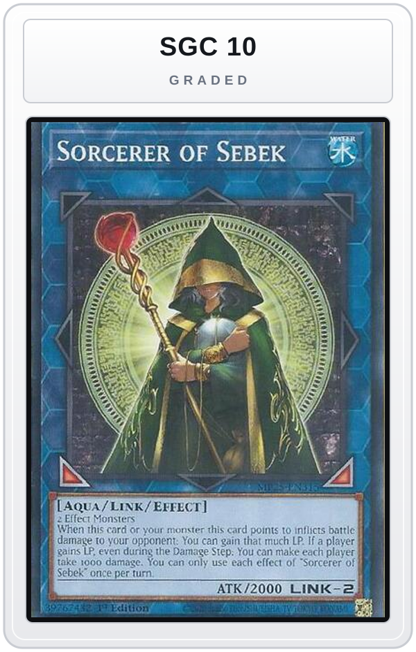 Graded - Sorcerer of Sebek — SGC 10 graded overlay