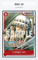 Graded - Trafalgar Law - OP14-009 — SGC 10 graded overlay