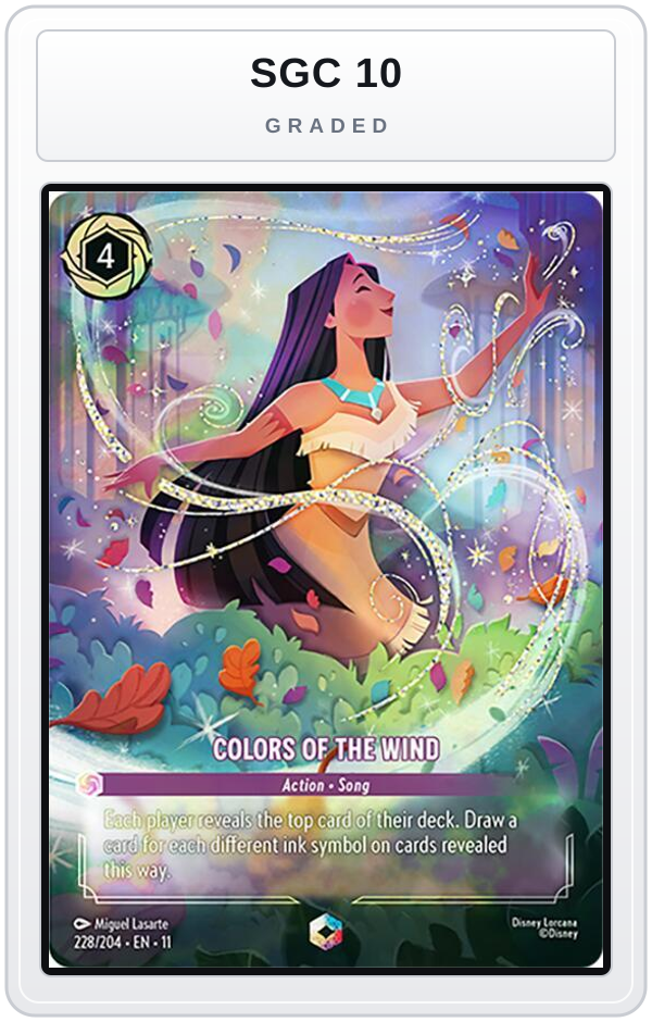 Graded - Colors of the Wind (Enchanted) — SGC 10 graded overlay