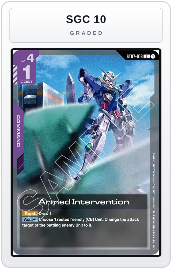 Graded - Armed Intervention — SGC 10 graded overlay
