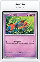 Graded - Deoxys - 034/086 — SGC 10 graded overlay