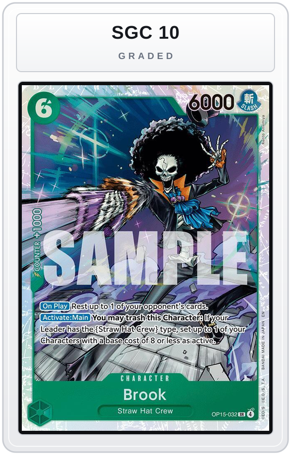 Graded - Brook (OP15-032) — SGC 10 graded overlay