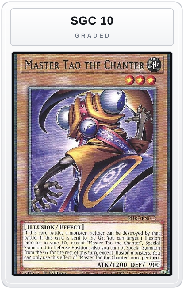 Graded - Master Tao the Chanter — SGC 10 graded overlay