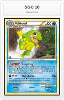 Graded - Politoed — SGC 10 graded overlay