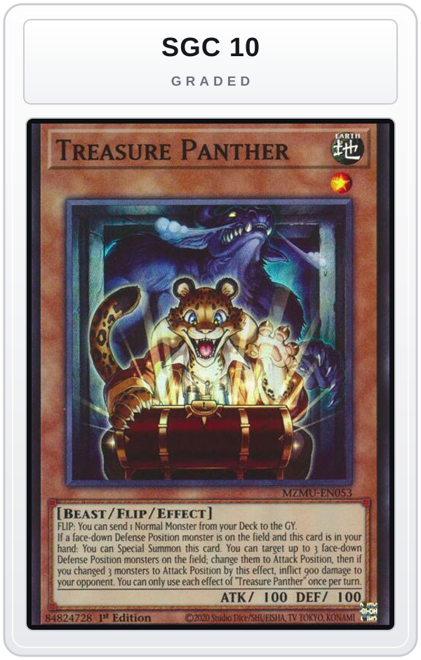 Graded - Treasure Panther — SGC 10 graded overlay