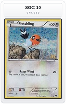 Graded - Fletchling - 11/12 — SGC 10 graded overlay
