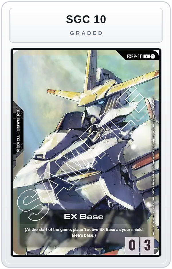 Graded - EX Base (EXBP-011) (Mobile Suit Gundam: Iron-Blooded Orphans) — SGC 10 graded overlay