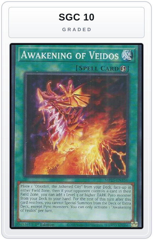 Graded - Awakening of Veidos — SGC 10 graded overlay