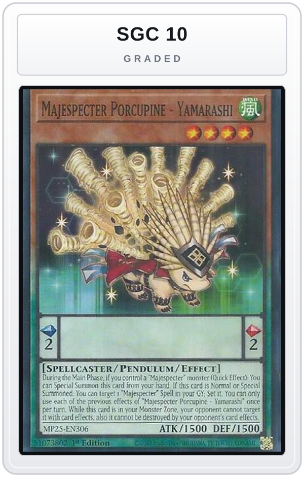 Graded - Majespecter Porcupine - Yamarashi — SGC 10 graded overlay