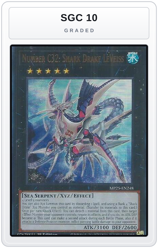 Graded - Number C32: Shark Drake LeVeiss — SGC 10 graded overlay