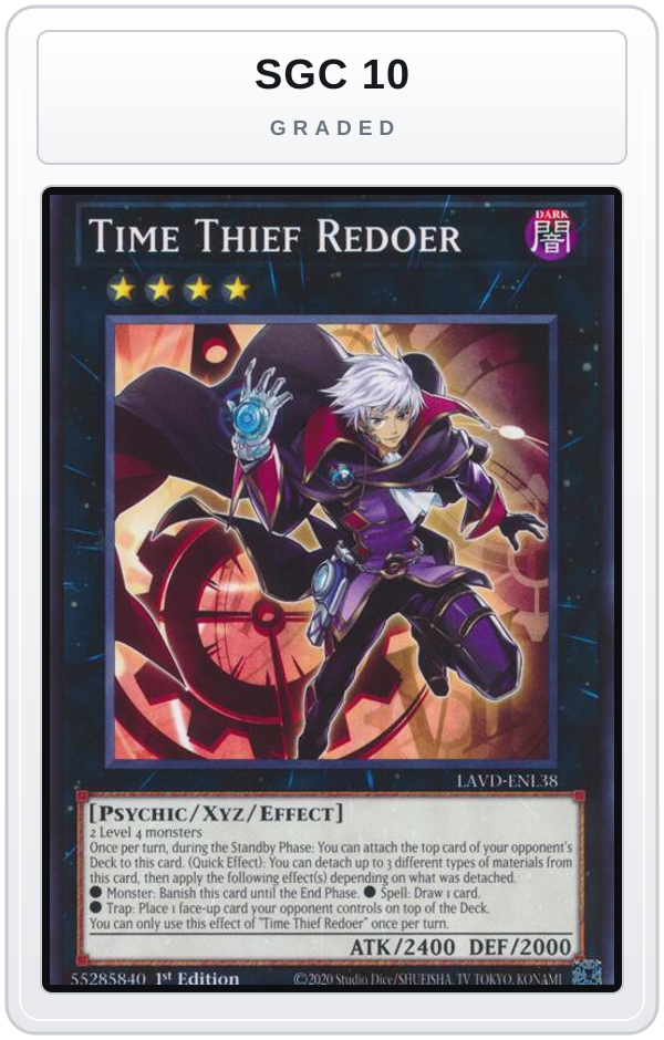 Graded - Time Thief Redoer — SGC 10 graded overlay
