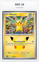 Graded - Pikachu - 040/128 — SGC 10 graded overlay