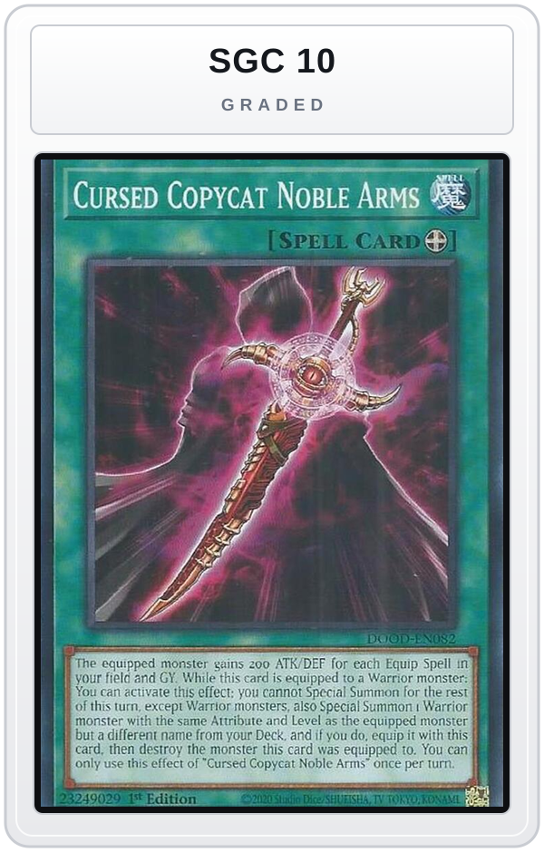 Graded - Cursed Copycat Noble Arms — SGC 10 graded overlay