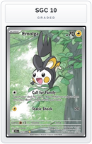 Graded - Emolga - 112/086 — SGC 10 graded overlay