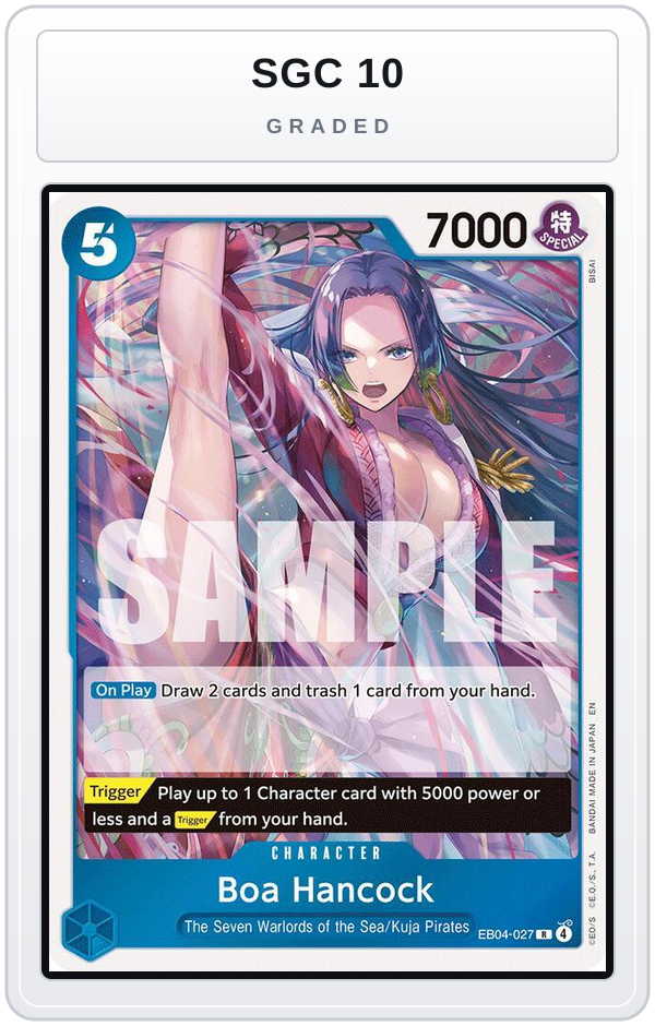 Graded - Boa Hancock - EB04-027 — SGC 10 graded overlay