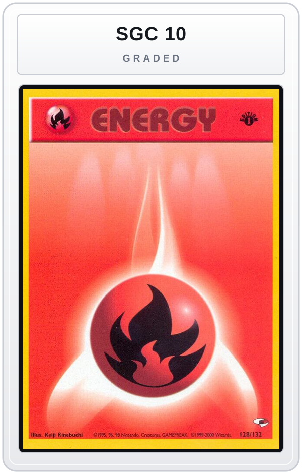Graded - Fire Energy — SGC 10 graded overlay
