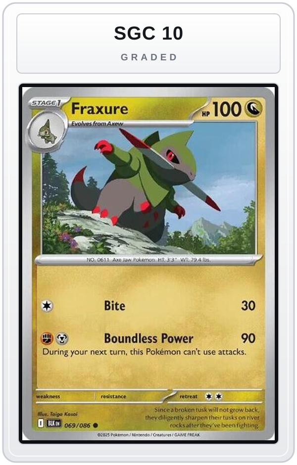 Graded - Fraxure — SGC 10 graded overlay