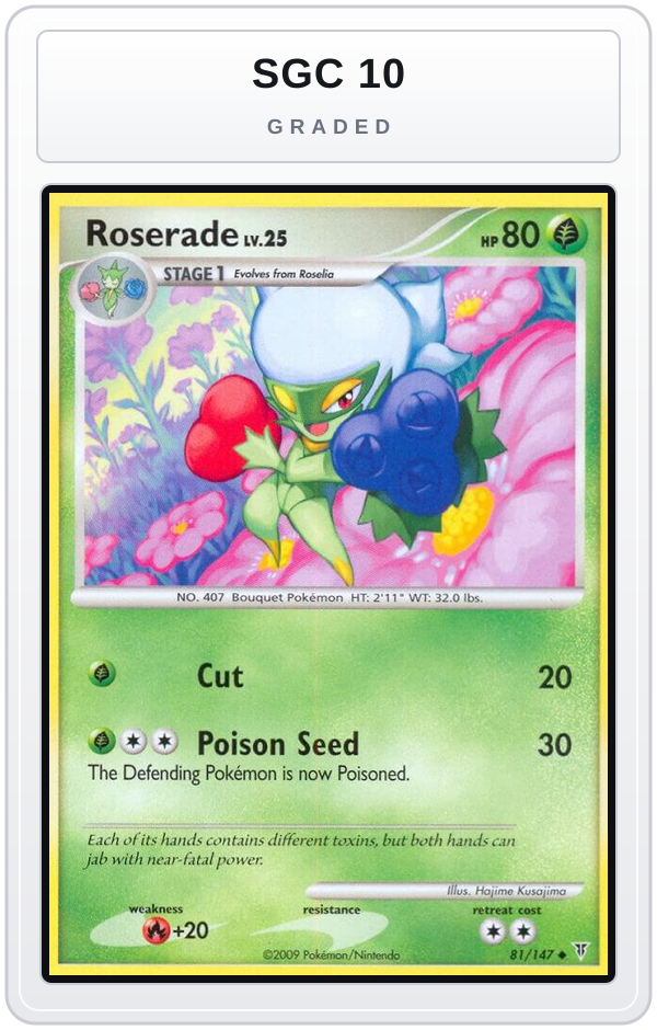 Graded - Roserade — SGC 10 graded overlay