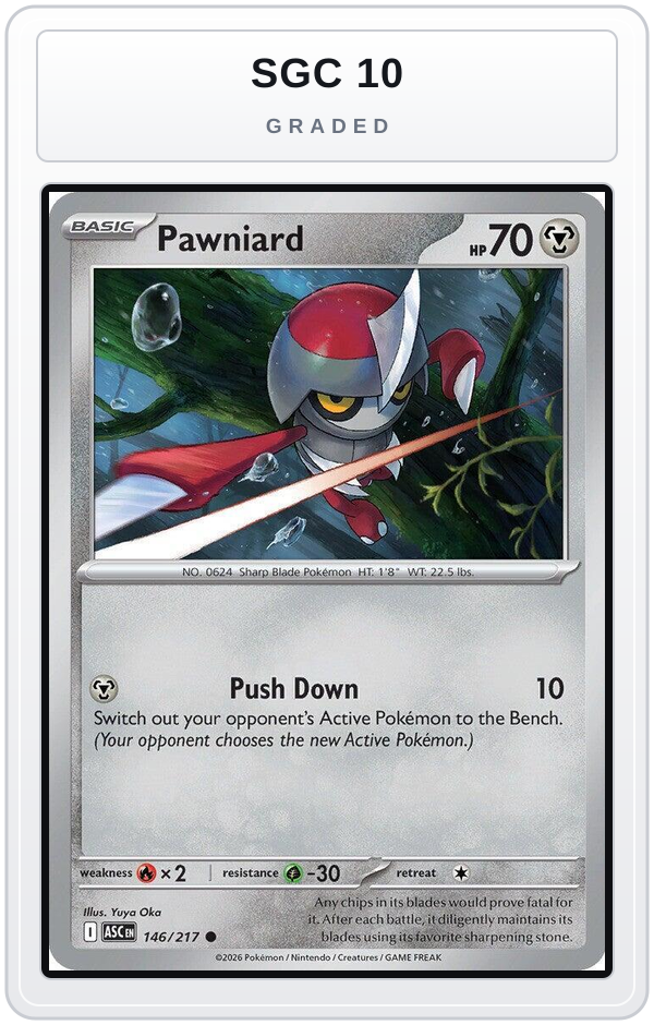 Graded - Pawniard — SGC 10 graded overlay