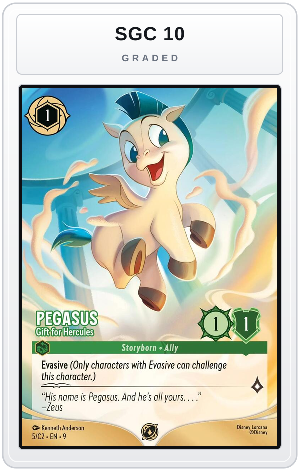 Graded - Pegasus - Gift for Hercules (5) — SGC 10 graded overlay